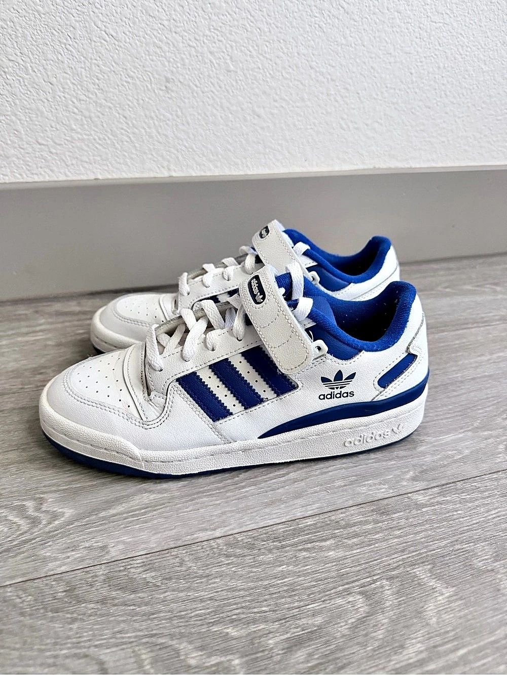 adidas Forum Low Kids Sneakers White & Blue US 5